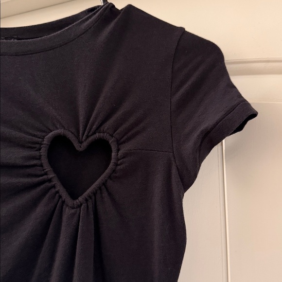 SKIMS Limited Edition Black Heart Cut Out Dress Sz Small - Picture 2 of 4